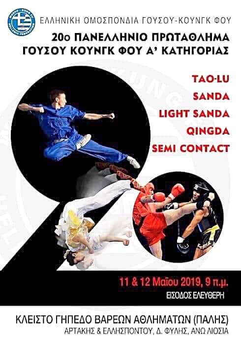 20ο Πανελλήνιο Πρωτάθλη,α ΓουΣου Κουνγ Φου